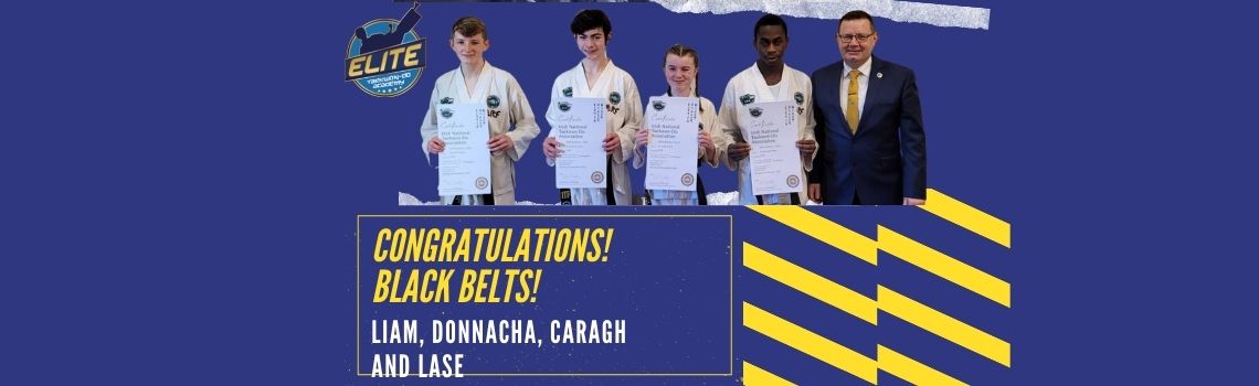 Conratulations to our Newest Black Belts